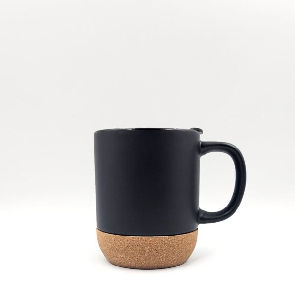 taza-mika-otis-negra-corcho-ceramica